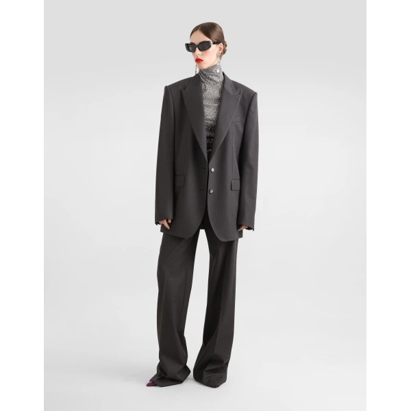 Dolce & Gabbana Draped sequined turtle-neck top, view 2