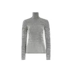 Dolce & Gabbana Draped sequined turtle-neck top