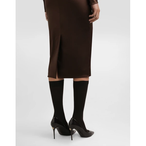 Dolce & Gabbana Dress in stretch satin, view 5