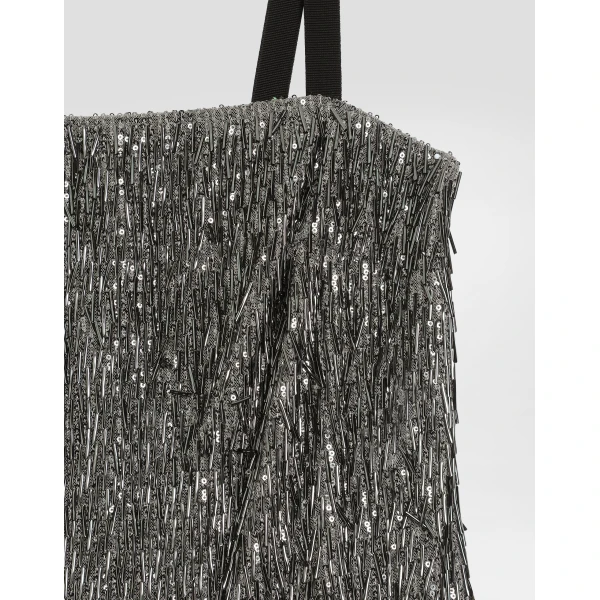 Dolce & Gabbana Dress with embroidered sequins, view 3