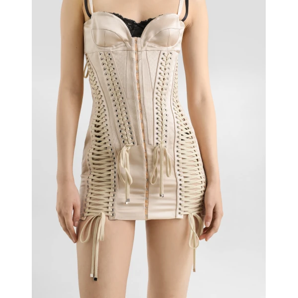 Dolce & Gabbana Duchesse dress with balconette, view 5