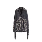 Dolce & Gabbana Embroidered split leather jacket