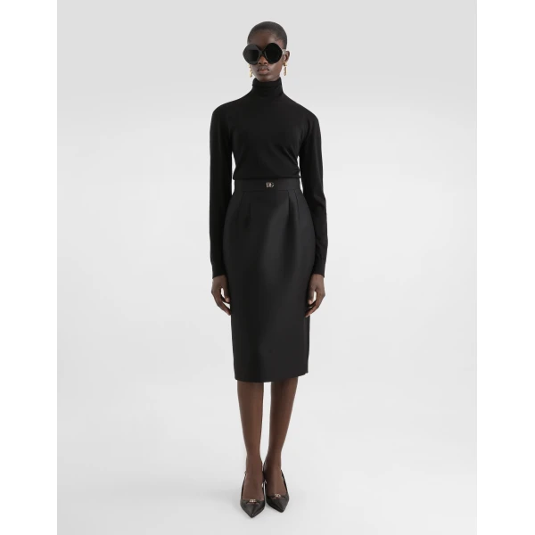 Dolce & Gabbana Faille sheath skirt, view 2