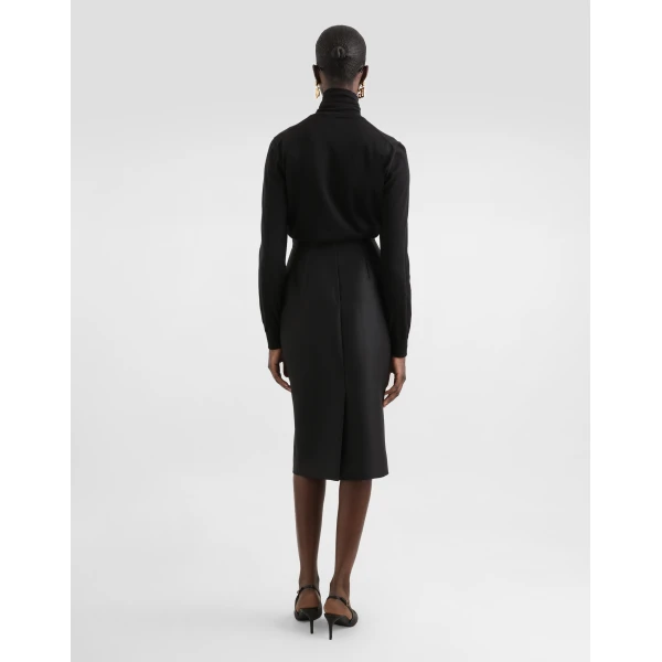 Dolce & Gabbana Faille sheath skirt, view 3