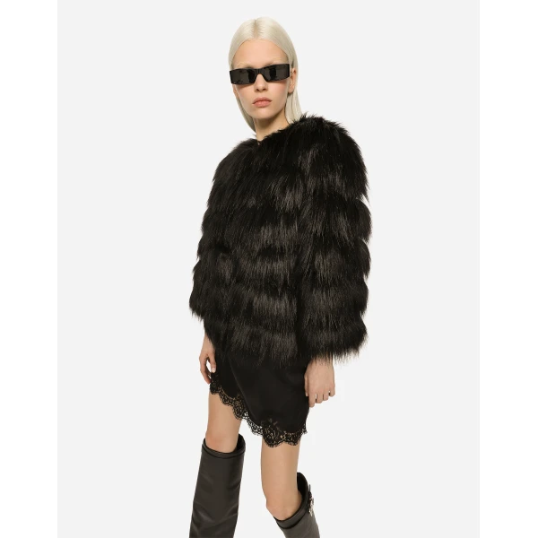 Dolce & Gabbana Faux fur jacket, view 4