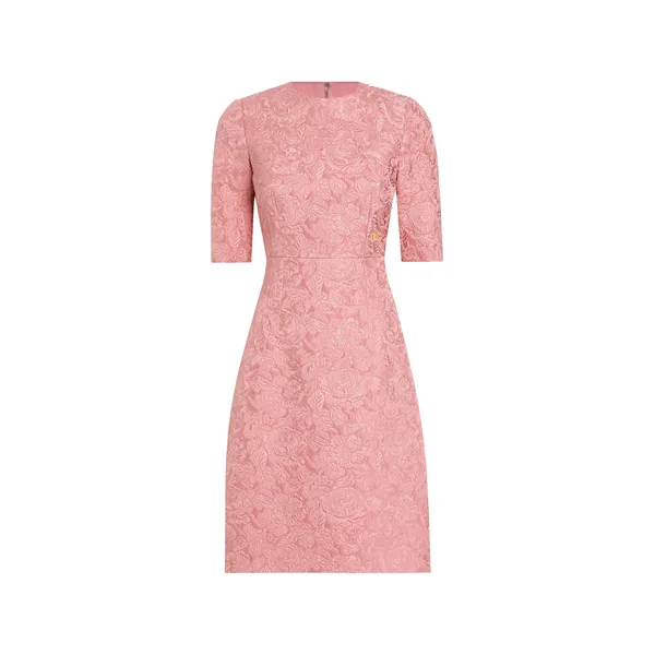 Dolce & Gabbana Fit-and-flare midi dress in floral jacquard