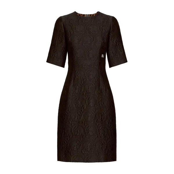 Dolce & Gabbana Fit-and-flare midi dress in floral jacquard