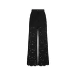 Dolce & Gabbana Flared branded stretch lace pants