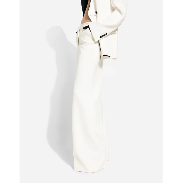 Dolce & Gabbana Flared double crepe pants, view 5