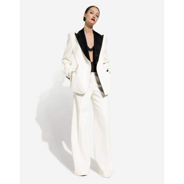 Dolce & Gabbana Flared double crepe pants, view 6