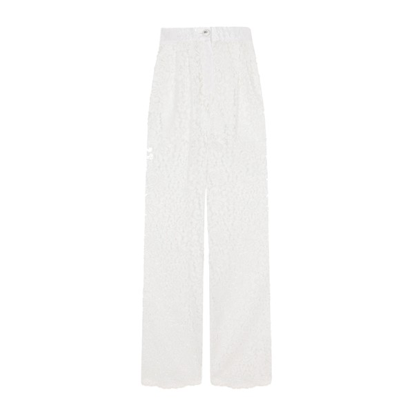 Dolce & Gabbana Flared floral cordonetto lace pants