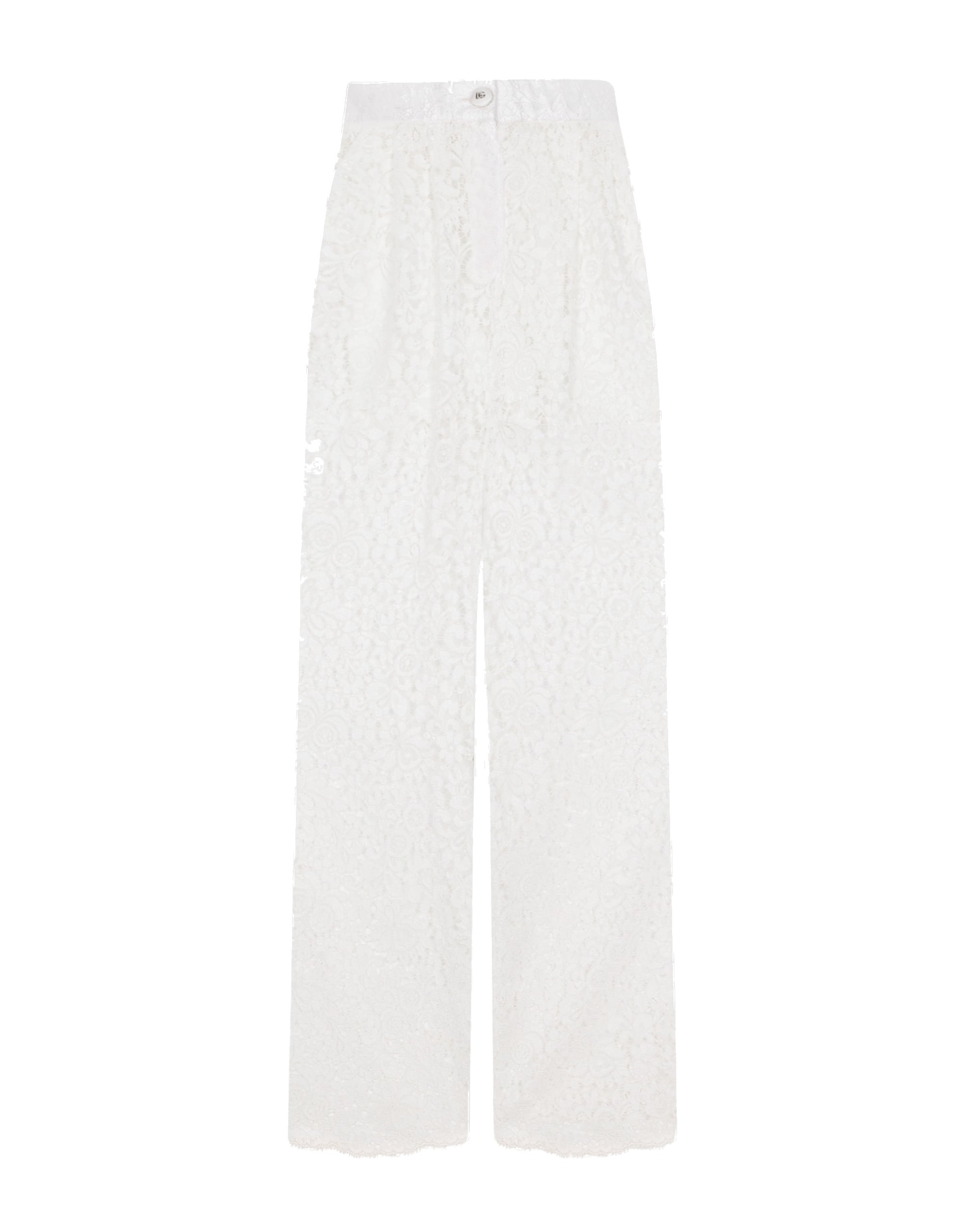 Dolce & Gabbana Flared floral cordonetto lace pants