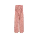 Dolce & Gabbana Flared floral cordonetto lace pants with DG logo