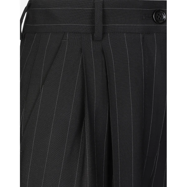 Dolce & Gabbana Flared pinstripe wool pants, view 5