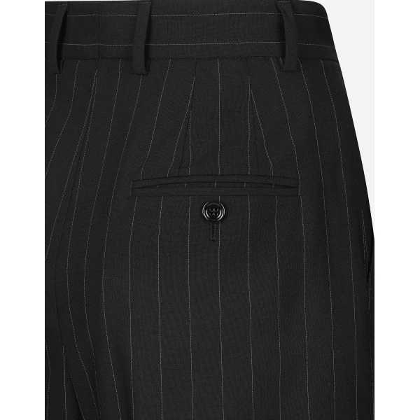 Dolce & Gabbana Flared pinstripe wool pants, view 6