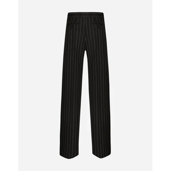 Dolce & Gabbana Flared pinstripe woolen pants, view 2