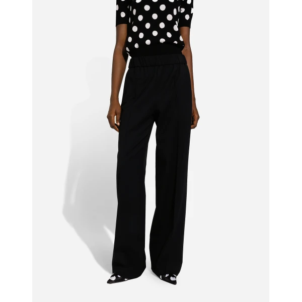 Dolce & Gabbana Flared stretch wool twill pants, view 4