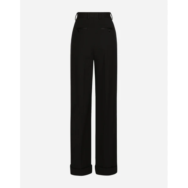 Dolce & Gabbana Flared wool gabardine pants, view 2