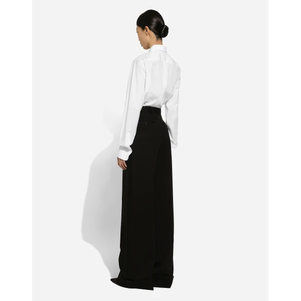 Dolce & Gabbana Flared wool gabardine pants, view 4