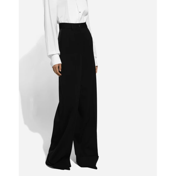 Dolce & Gabbana Flared wool gabardine pants, view 5