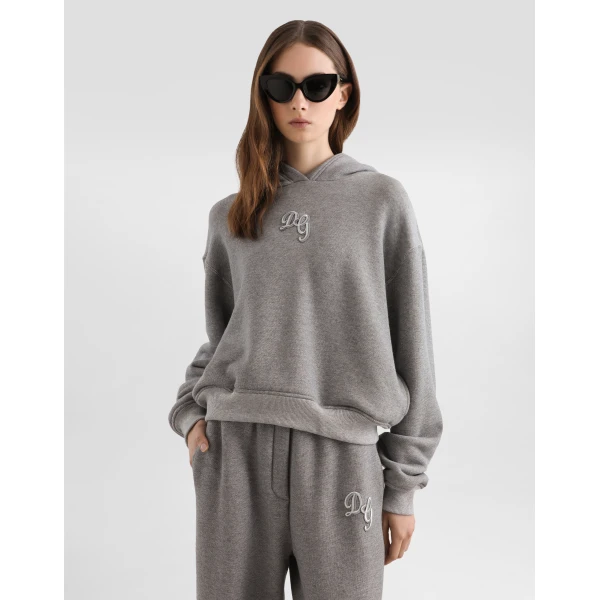 Dolce & Gabbana Fleece hoodie with embroidery, view 4