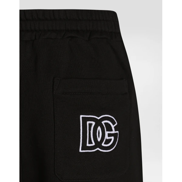 Dolce & Gabbana Fleece shorts with DG embroidery, view 3