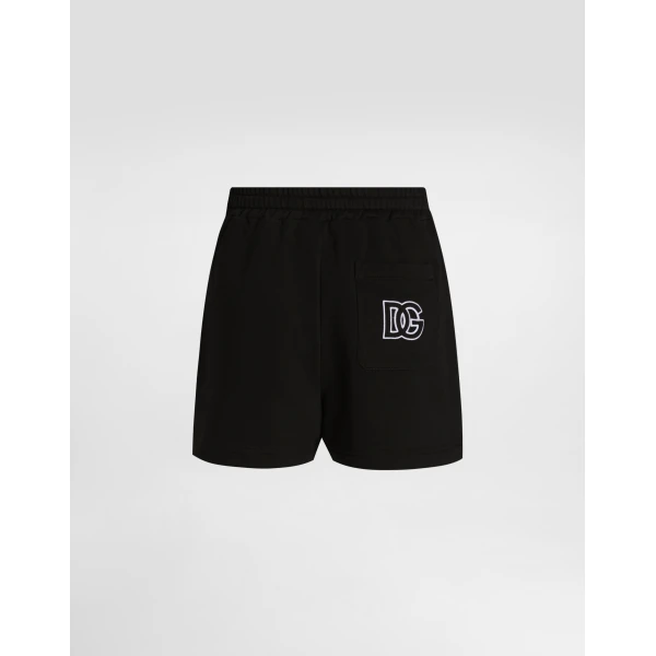 Dolce & Gabbana Fleece shorts with DG embroidery, view 4