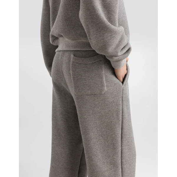 Dolce & Gabbana Fleece trousers with patch embroidery, view 5