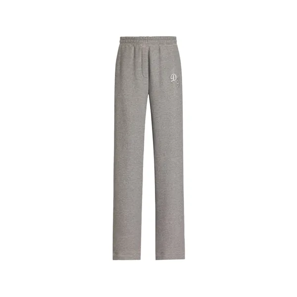 Dolce & Gabbana Fleece trousers with patch embroidery