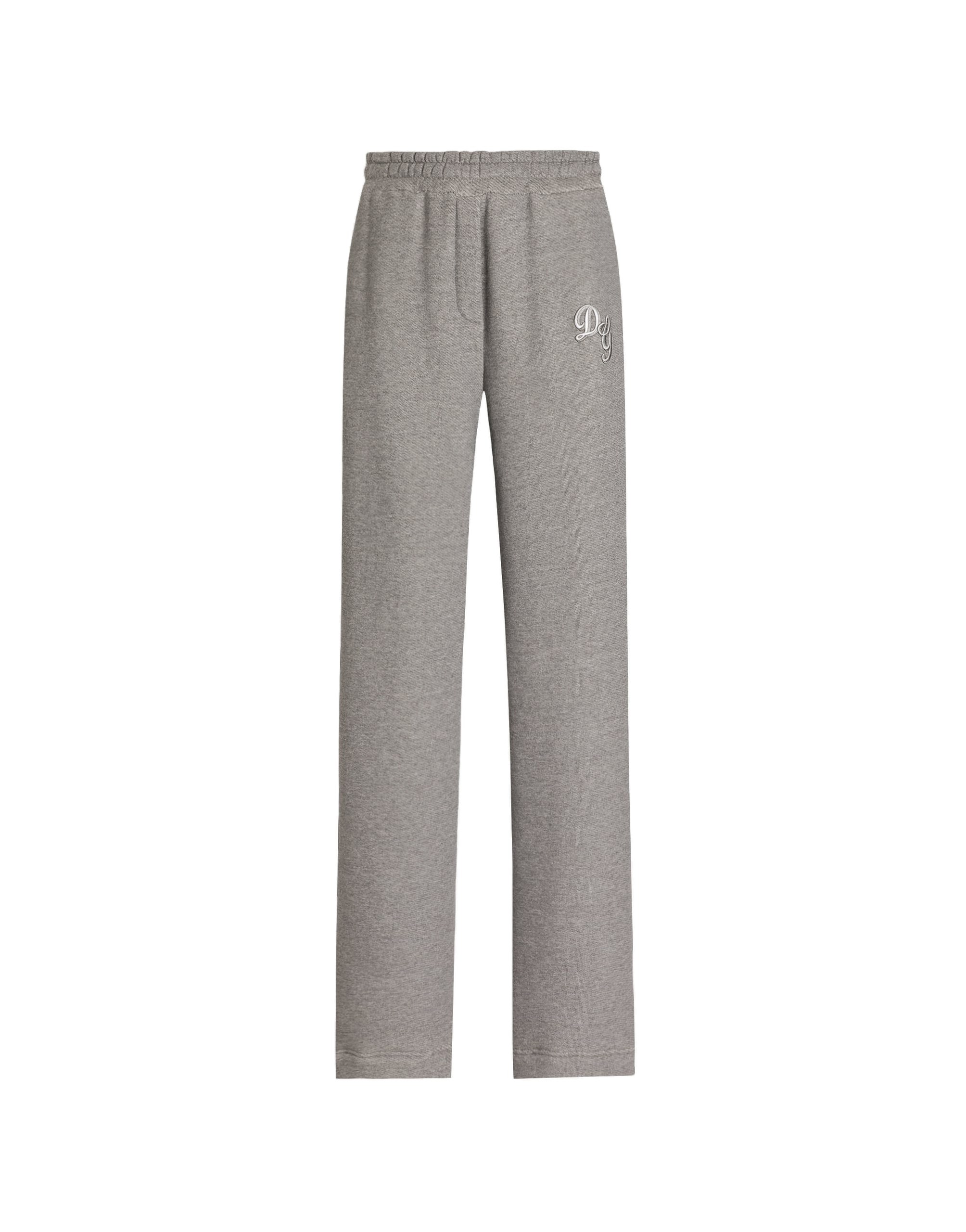 Dolce & Gabbana Fleece trousers with patch embroidery