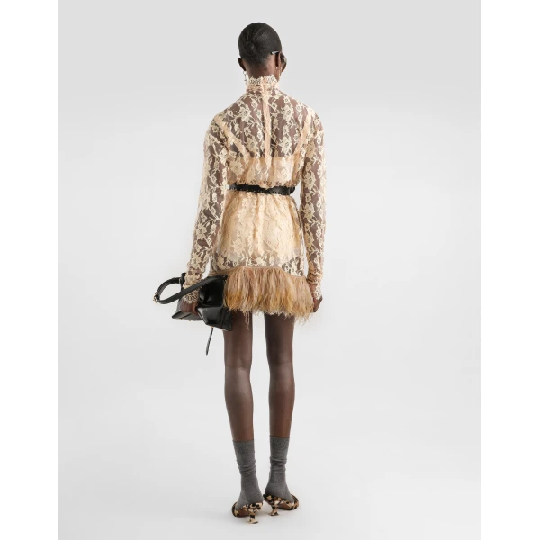 Dolce & Gabbana Floral chantilly lace dress, view 3