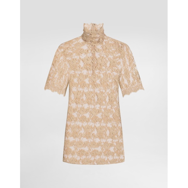 Dolce & Gabbana Floral chantilly lace top