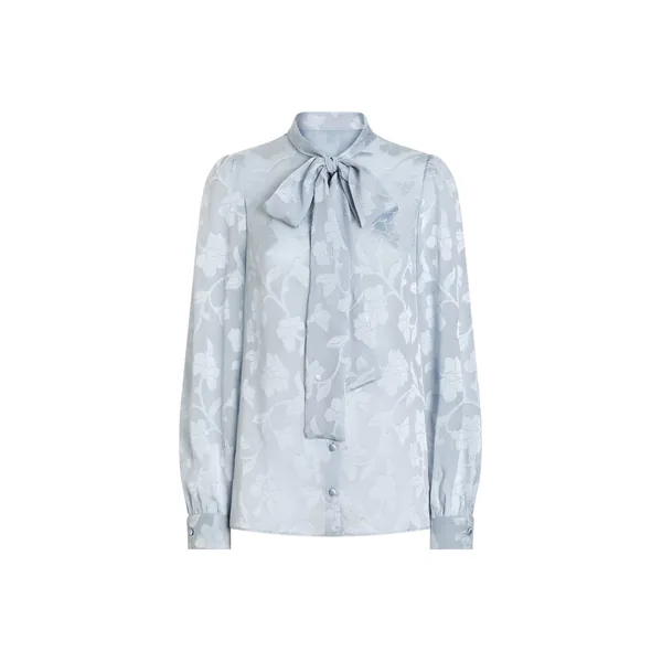 Dolce & Gabbana Floral fil coupé jacquard chiffon shirt