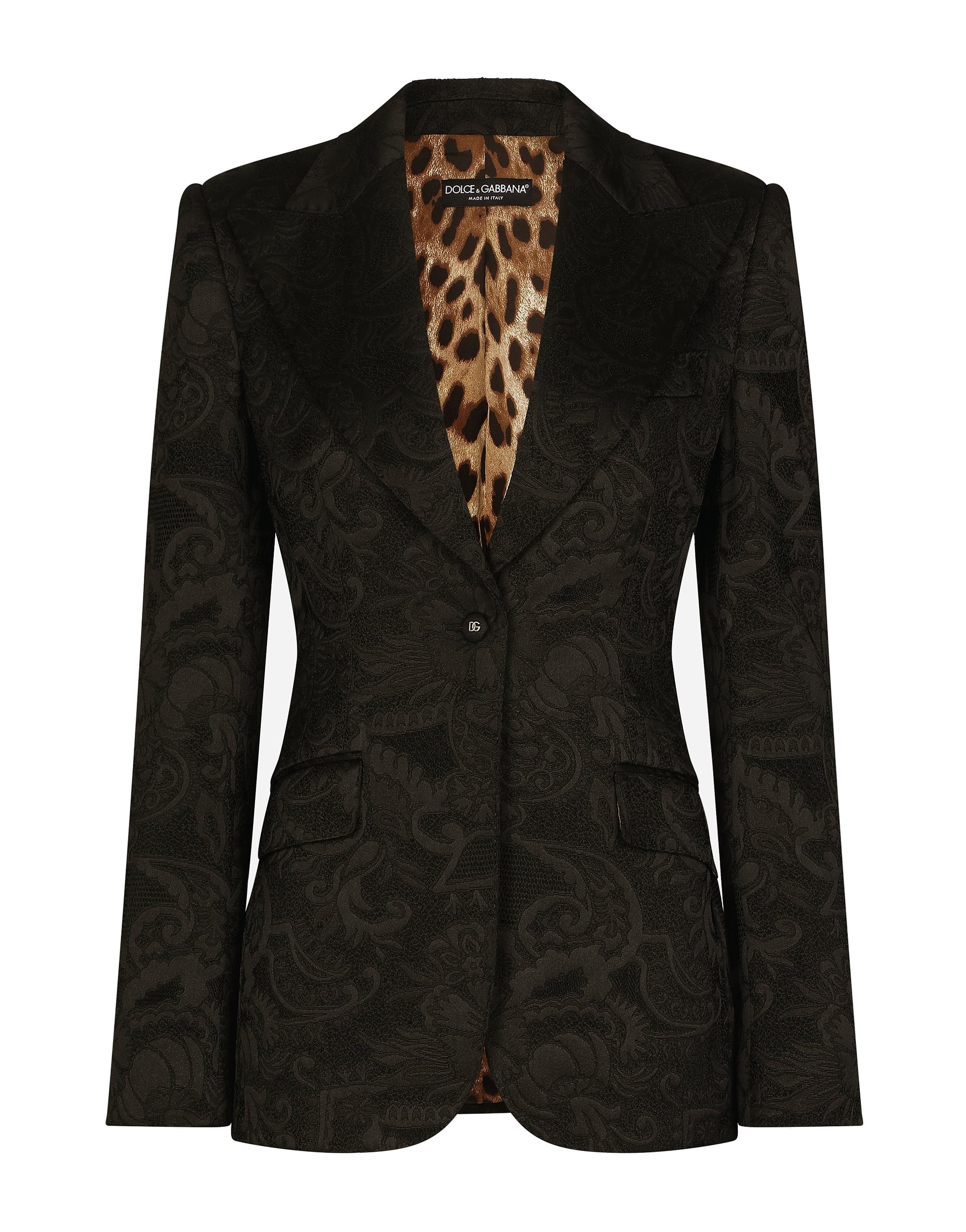 Dolce & Gabbana Floral jacquard Turlington blazer