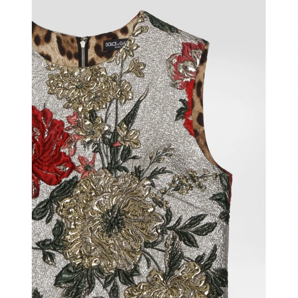 Dolce & Gabbana Floral jacquard dress, view 3