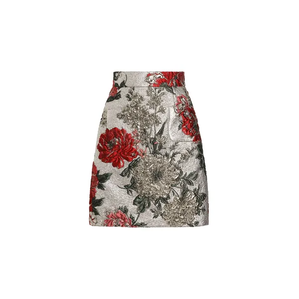 Dolce & Gabbana Floral jacquard mini skirt