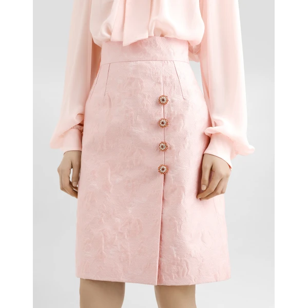 Dolce & Gabbana Floral jacquard skirt, view 4