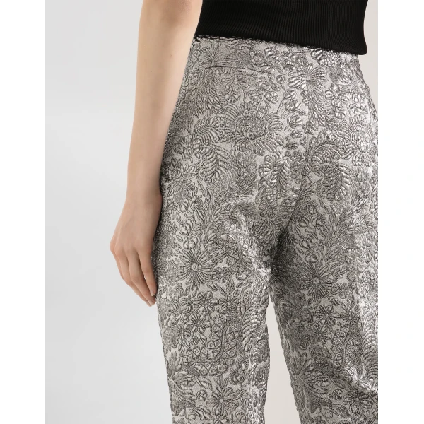Dolce & Gabbana Floral jacquard trousers, view 5
