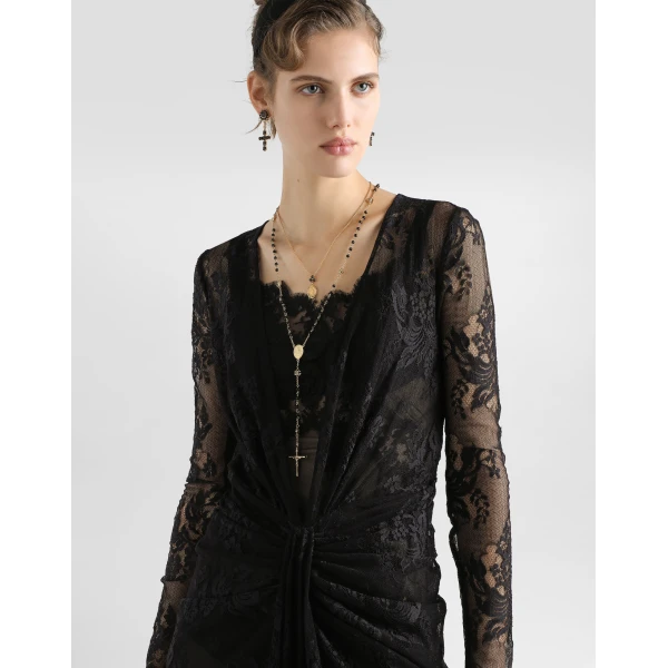 Dolce & Gabbana Floral lace dress, view 4