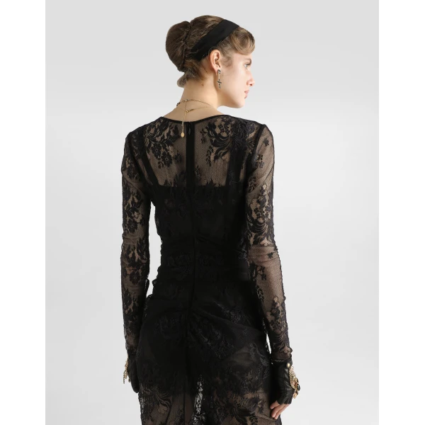 Dolce & Gabbana Floral lace dress, view 5