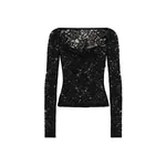 Dolce & Gabbana Floral lace top with a sweetheart neckline