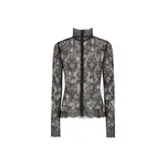 Dolce & Gabbana Floral lace turtle-neck top