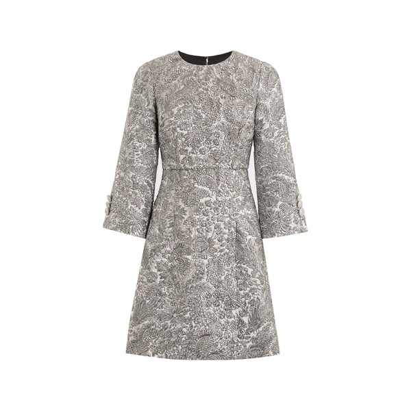 Dolce & Gabbana Floral lamé jacquard dress
