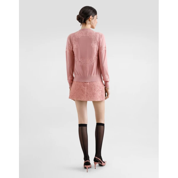 Dolce & Gabbana Floral matelassé jacquard miniskirt Skirt, view 3