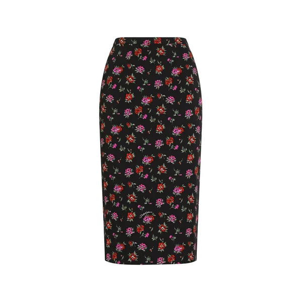 Dolce & Gabbana Floral-print straight skirt