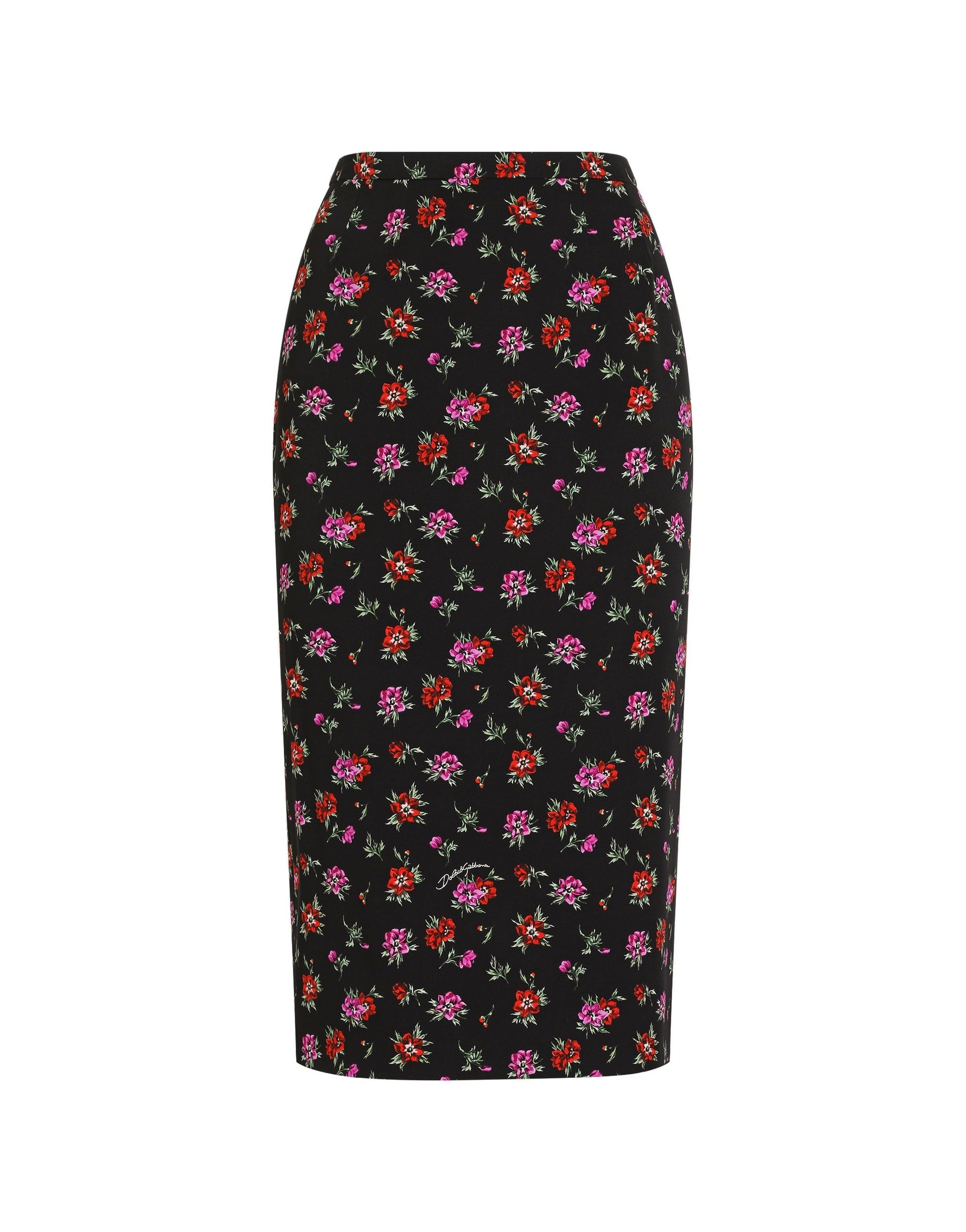 Dolce & Gabbana Floral-print straight skirt