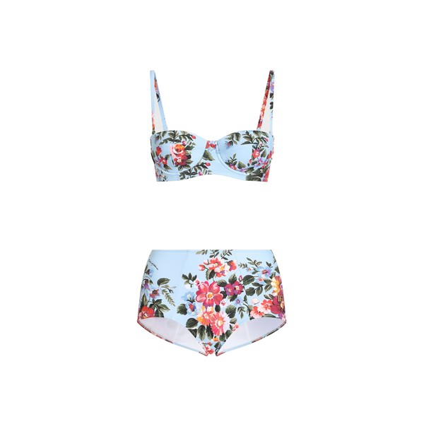 Dolce & Gabbana Flower bouquet-print balconette bikini