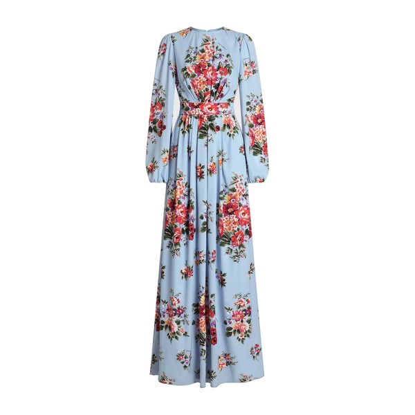 Dolce & Gabbana Flower bouquet-print charmeuse dress