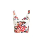 Dolce & Gabbana Flower bouquet-print cotton bustier top
