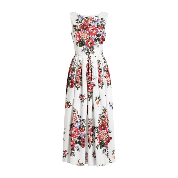 Dolce & Gabbana Flower bouquet-print cotton dress